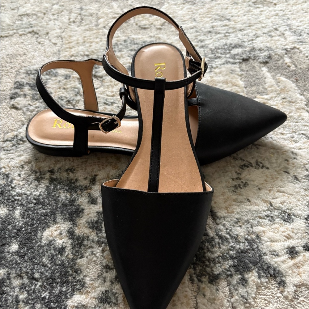 NEW Rohb By Joyce Azria Black Dress Sandals - Picture 2 of 6